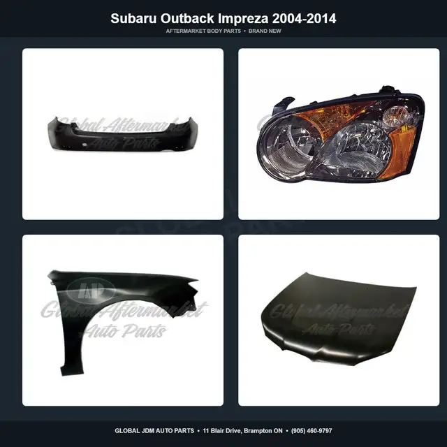 Subaru Outback Impreza 2004-2014 Hood Grille Fender Bumper