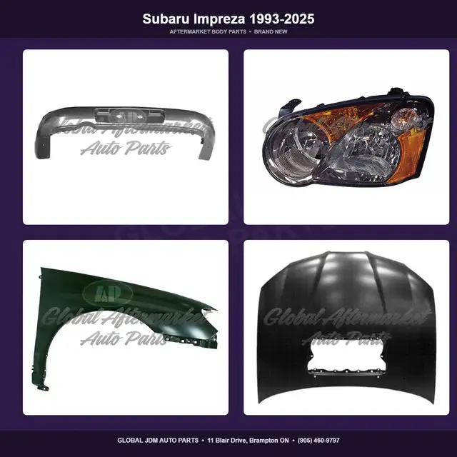 Subaru Impreza 1993-2025 Hood Grille Fender Bumper Mirror