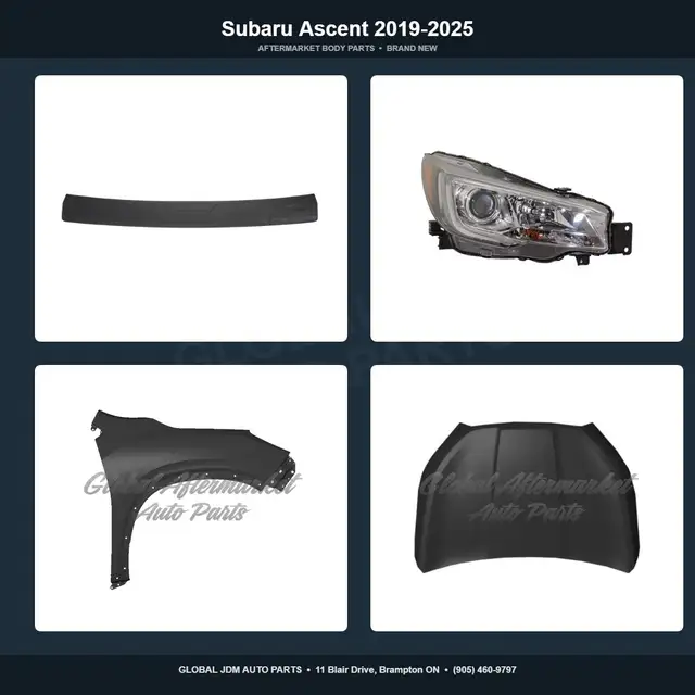 Subaru Ascent 2019-2025 Fender Grille Bumper Absorber Mirror