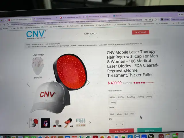 CNV Hair restoration laser cap