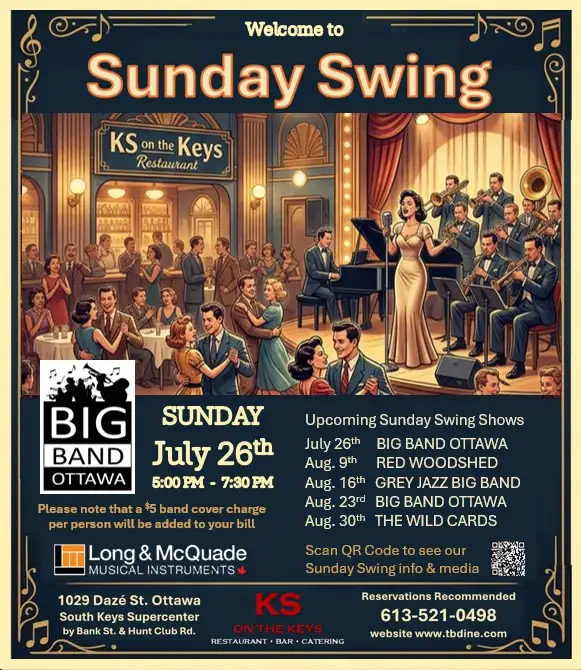 Big Band Sunday Swing at KS on the Keys Ottawa