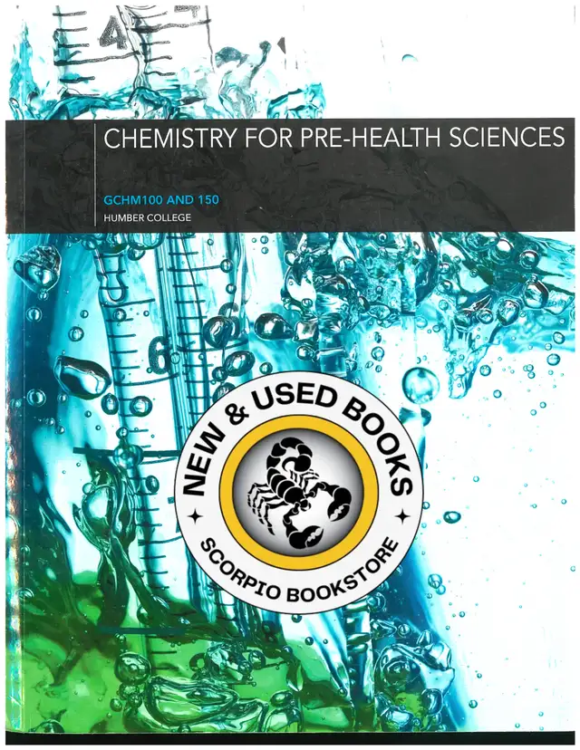 Chemistry for Pre-Health Sciences CUSTOM Humber 9780176782764
