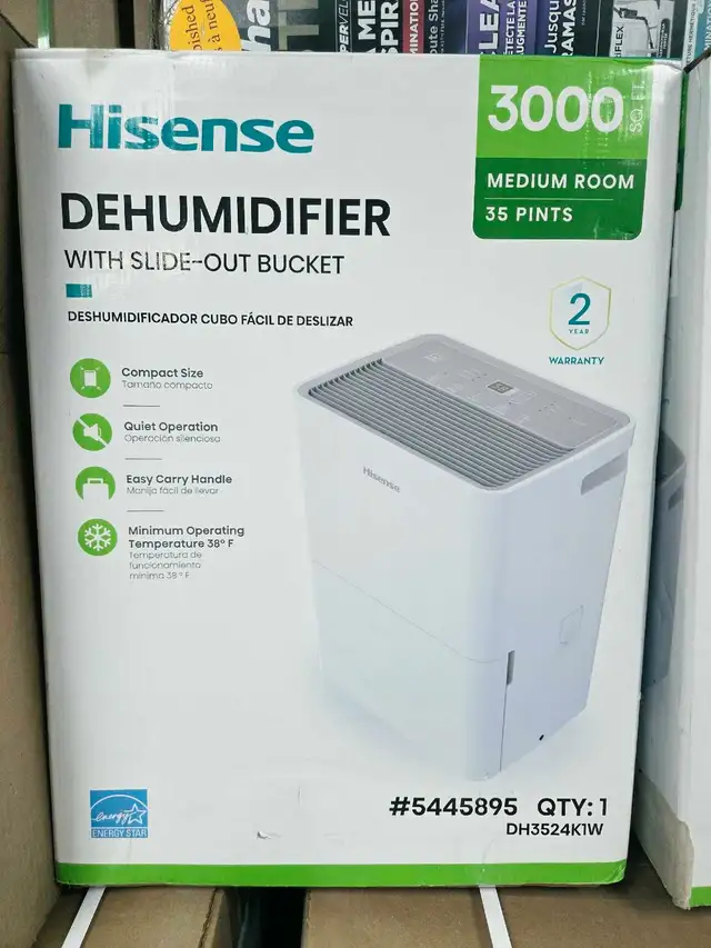 Déshumidificateur Hisense 35 pintes