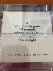 Table Topics – GAME - Girls Night Out::   Questions to Start - Photo 3