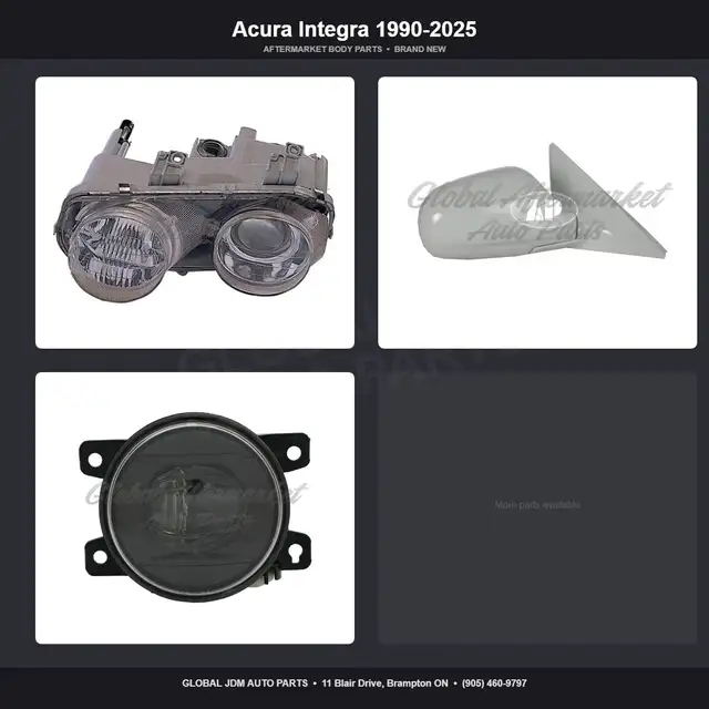 Acura Integra 1990-2025 Bumper Mirror Fender Grille Hood
