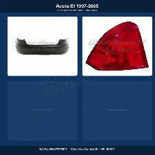 Acura El 1997-2005 Absorber Bumper Fender Aftermarket Hood