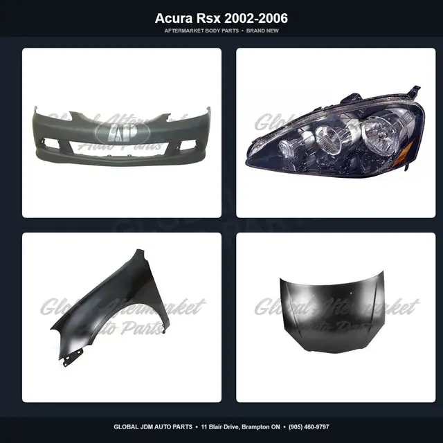 Acura Rsx 2002-2006 Bumper Mirror Fender Grille Hood