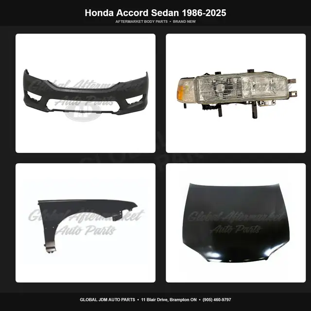 Honda Accord Sedan 1986-2025 Bumper Mirror Fender Grille