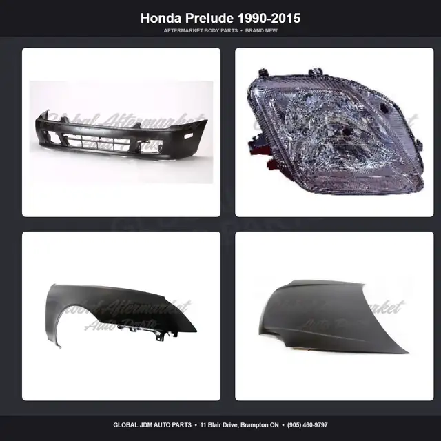 Honda Prelude 1990-2015 Spoiler Hood Fender Mirror Bumper
