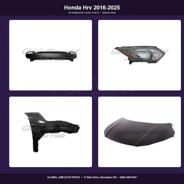 Honda Hrv 2016-2025 Grille Bumper Hood Fender Mirror