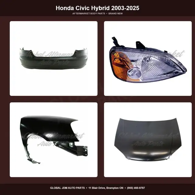 Honda Civic Hybrid 2003-2025 Hood Fender Bumper Absorber