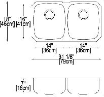 Novanni SS Double UM Kitchen Sink - Photo 2