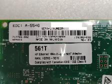 HP 561T 2-Port 717708-002 10GbE PCIe Ethernet Network Adapter LP - Photo 2