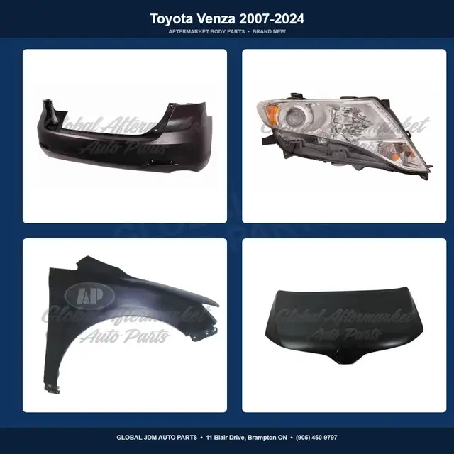 Toyota Venza 2007-2024 Grille Fender Mirror Hood Bumper