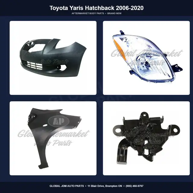Toyota Yaris Hatchback 2006-2020 Grille Bumper Hood Fender