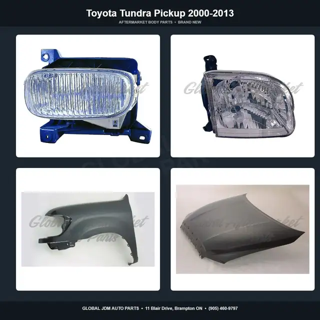 Toyota Tundra Pickup 2000-2013 Grille Fender Mirror Bumper
