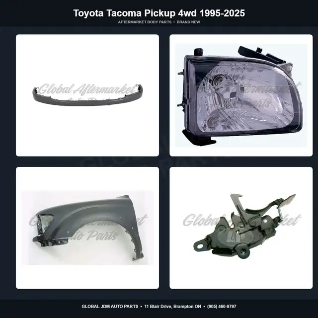 Toyota Tacoma Pickup 4wd 1995-2025 Grille Hood Fender Mirror