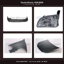 Toyota Sienna 1998-2025 Grille Absorber Hood Fender Mirror