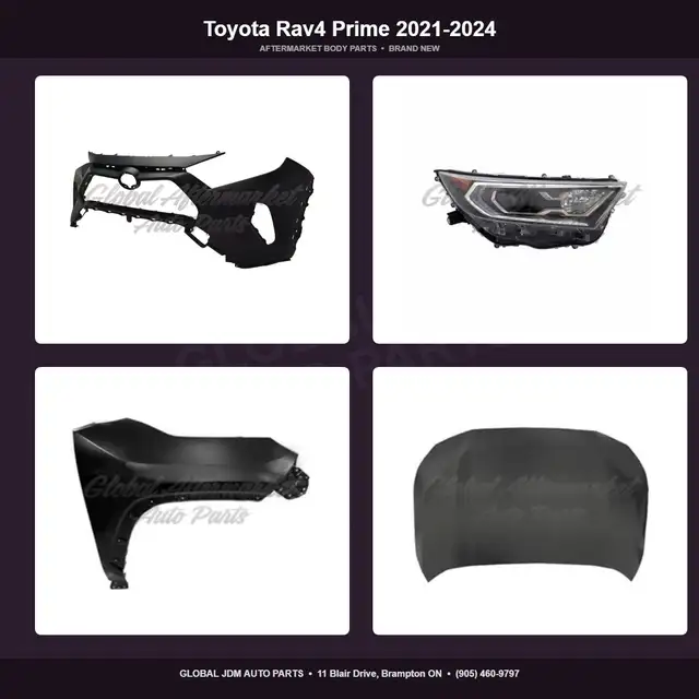 Toyota Rav4 Prime 2021-2024 Hood Bumper Grille Fender Mirror