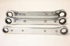 Snap-On 3 Piece Double Box End Ratcheting Wrench Set Used Good - Photo 7