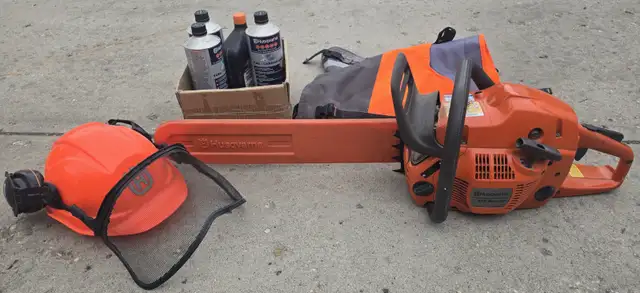 Husqvarna 455 Rancher with a 20-inch bar