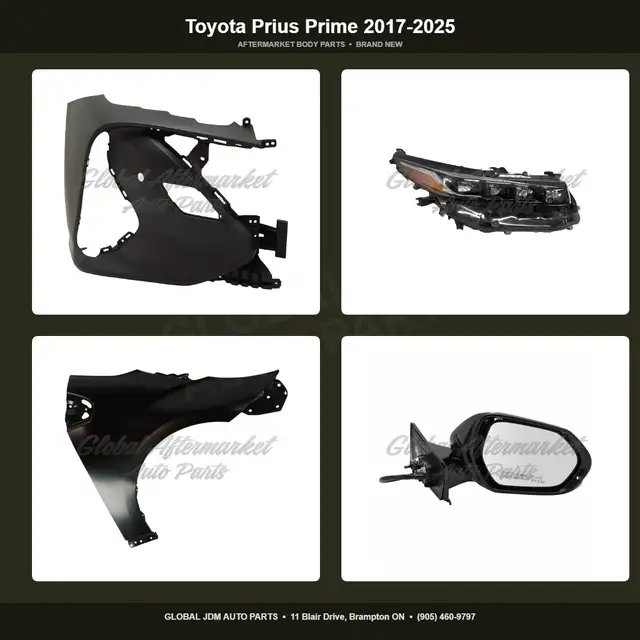 Toyota Prius Prime 2017-2025 Fender Mirror Grille Hood