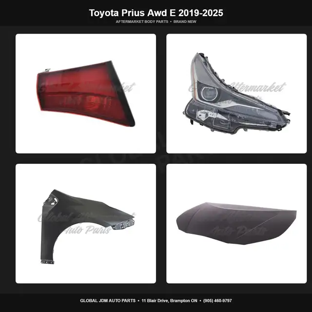 Toyota Prius Awd E 2019-2025 Grille Hood Mirror Bumper