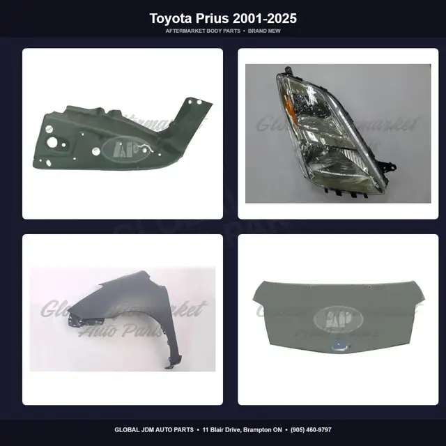 Toyota Prius 2001-2025 Fender Mirror Bumper Spoiler Hood