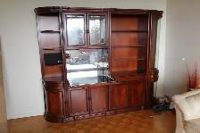 Classic Glass Display Cabinet  - Leather Couch and desk - Photo 2