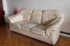 Classic Glass Display Cabinet  - Leather Couch and desk - Photo 3