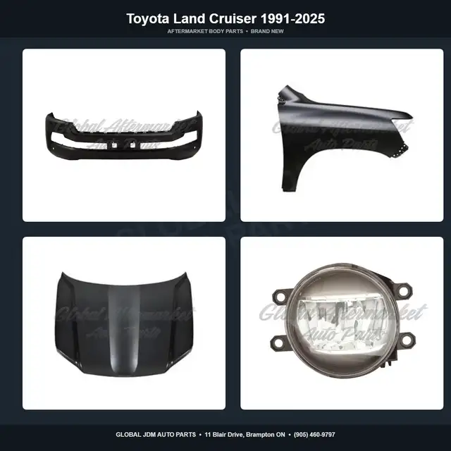 Toyota Land Cruiser 1991-2025 Hood Bumper Fender Mirror