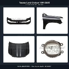 Toyota Land Cruiser 1991-2025 Hood Bumper Fender Mirror