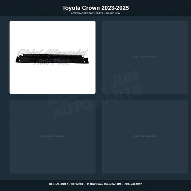 Toyota Crown 2023-2025 Hood Grille Fender Mirror Bumper