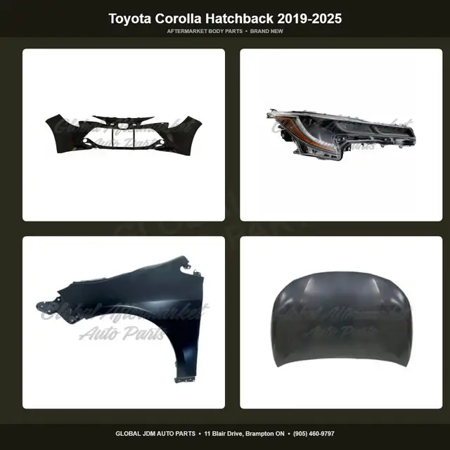 Toyota Corolla Hatchback 2019-2025 Mirror Hood Bumper Grille