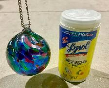 Hand-Blown Glass Ornament Ball (w Multicolored Abstract Pattern) - Photo 10