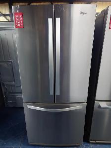 Whirlpool '30' Stainless Steel French Door Fridge on Sale‼️