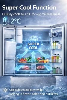Hight Quality 36" Fridge with Ice & Water Supper Sale –  New - Photo 3