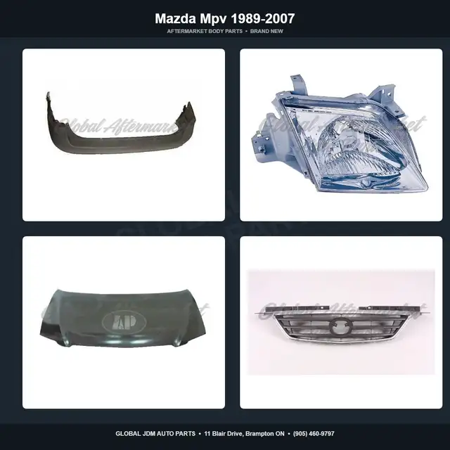 Mazda Mpv 1989-2007 Grille Fender Bumper Hood Mirror