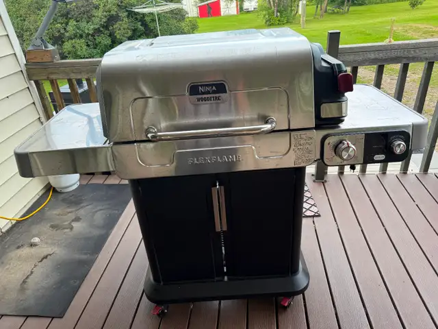 Ninja FlexFlame Propane Grill/Smoker Outdoor Cooking System