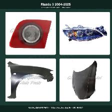 Mazda 3 2004-2025 Bumper Grille Fender Absorber Hood Mirror