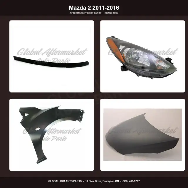 Mazda 2 2011-2016 Hood Grille Fender Mirror Bumper Brand New