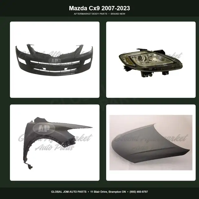 Mazda Cx9 2007-2023 Grille Fender Mirror Bumper Hood