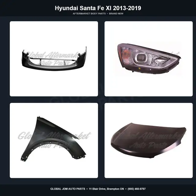 Hyundai Santa Fe Xl 2013-2019 Mirror Bumper Hood Grille