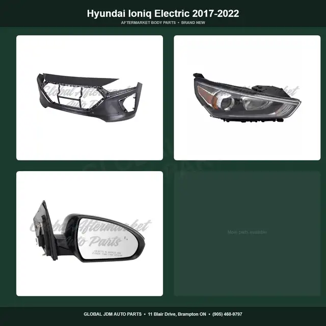 Hyundai Ioniq Electric 2017-2022 Bumper Hood Fender Mirror