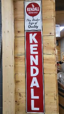 1965 VINTAGE KENDALL MOTOR OILS SIGN