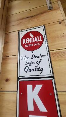 1965 VINTAGE KENDALL MOTOR OILS SIGN - Photo 2