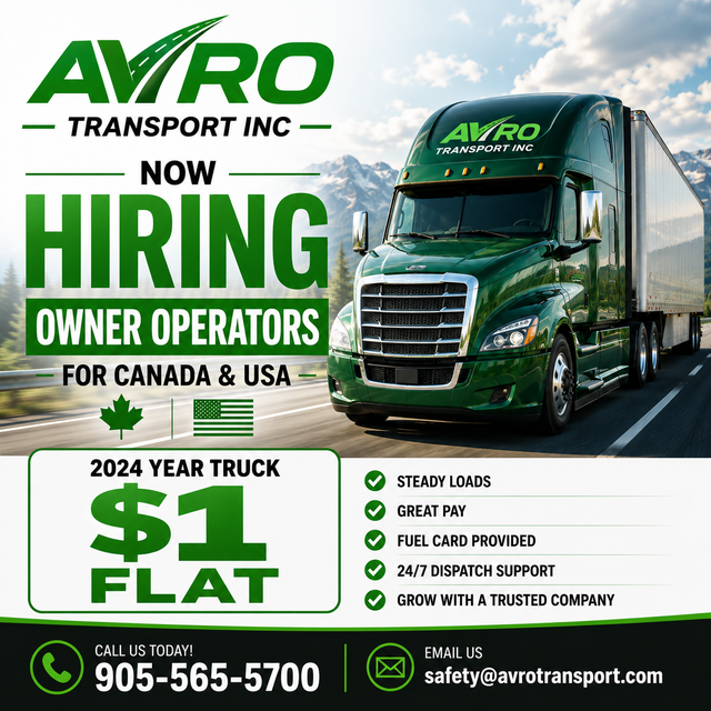 NOW HIRING OWNER OPERATORS – Canada & USA
