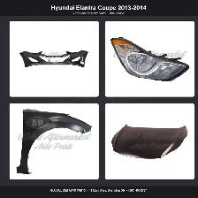 Hyundai Elantra Coupe 2013-2014 Hood Fender Bumper Grille