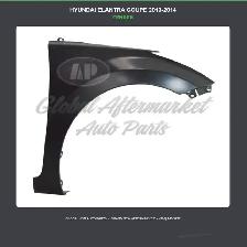 Hyundai Elantra Coupe 2013-2014 Hood Fender Bumper Grille - Photo 4