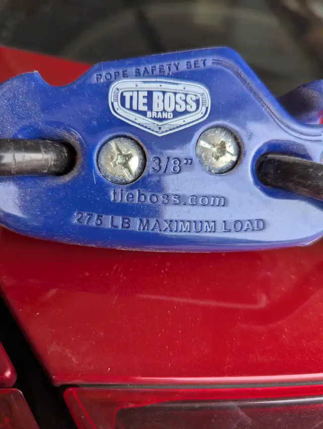 Tie Boss - 3/8' GS Self-Locking Tie Down Hook, 275 lbs, Blue